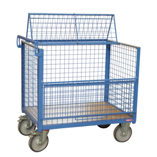 CHARIOT CONTENEUR HABILLAGE GRILLAGE