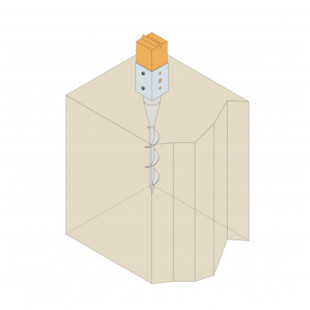 PIED DE POTEAU DE JARDIN A VISSER