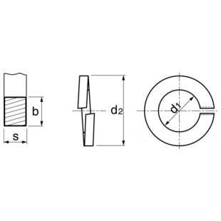 RONDELLE ELASTIQUE GROWER TYPE "W" INOX A1