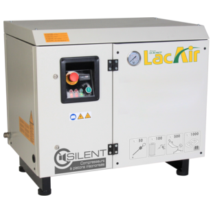 COMPRESSEUR TRIPHASE A COURROIE BI-ETAGES INSONORISE SILENT C 7,5 A 10 CV