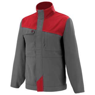 BLOUSON GRENAT CHARCOAL/ROUGE