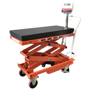 TABLE ELEVATRICE MANUELLE AVEC PESAGE INTEGRE