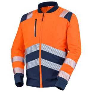 BLOUSON TEDDY ALPILLES ORANGE FLUO/NAVY