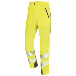 PANTALON STRETCH ETE FLUO SAFE JAUNE FLUO/DARK BLUE