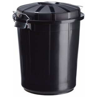 POUBELLE BAZI NOIR 50L - 70L - 95L
