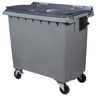 CONTENEUR 4 ROUES KOROK SANS BARRE GRIS/GRIS