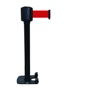 POTEAU NOIR - BOITIER ETANCHE SANGLE BASE LOURDE A ROULETTES