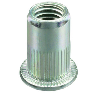 ECROU A SERTIR AVEUGLE ALU TETE PLATE GOFIX ALPC (BOITE PLASTIQUE)