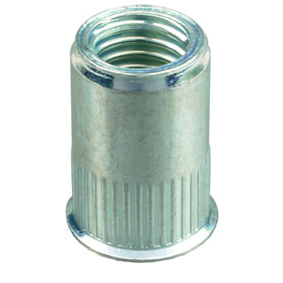 ECROU A SERTIR AVEUGLE ACIER TETE REDUITE AUTO-AFFLEURANTE GOSERT ACRC