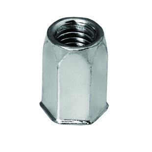 ECROU A SERTIR AVEUGLE ACIER TETE REDUITE AUTO-AFFLEURANTE CORPS HEXAGONAL