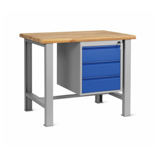 ETABLI FIXE AVEC CAISSON 3 TIROIRS