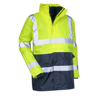 PARKA 4 EN 1 PREVENTION HV JAUNE FLUO/MARINE 5002