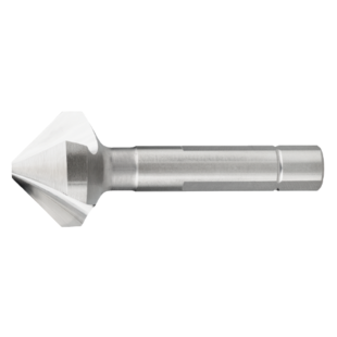 FRAISE A CHANFREINER HSS-E 90° 3 TAILLANTS QUEUE A 3 MEPLATS 42.555