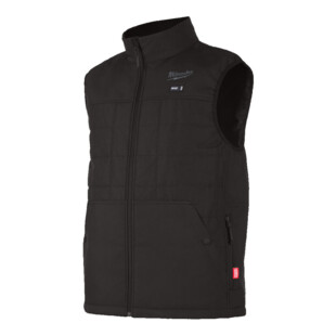 VESTE CHAUFFANTE NOIRE SANS MANCHE RIPSTOP M12 HPVBL2-0