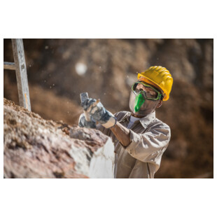 LUNETTE-MASQUE 6X3 INCOLORE AVEC ECRAN FACIAL EN OPTION