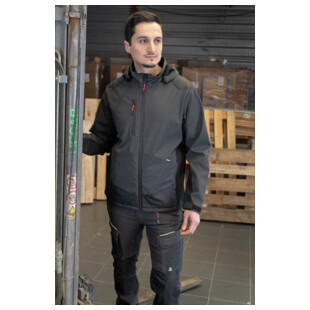 VESTE SOFTSHELL ROCK GRIS NUIT