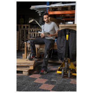 PANTALON DE TRAVAIL VULCAIN GRIS SOMBRE/ NOIR