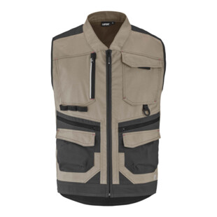 GILET HOMME TROWEL BEIGE / GRIS CHARCOAL
