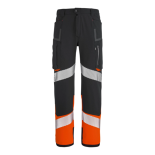 PANTALON HEMERA NOIR / ORANGE FLUO