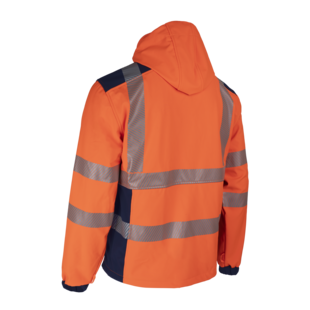 VESTE SOFTSHELL NEBULO GRS ORANGE HV/MARINE