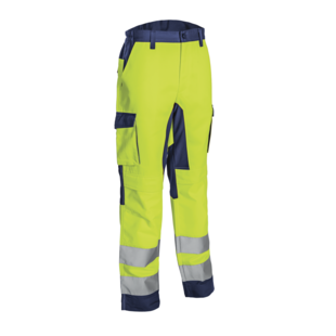 PANTALON HIBANA II JAUNE HV/MARINE