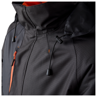 PARKA YUZU NOIR CITROUILLE