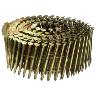 CLOU EN ROULEAU 16° TETE PLATE ANNELE GALVA EZ 12µ