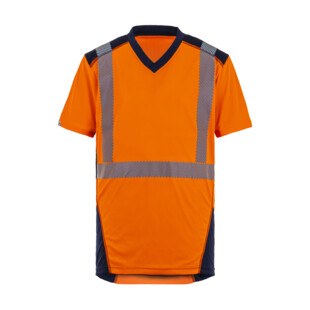 BLOUSON SOFTSHELL HIMALAYA ORANGE/MARINE