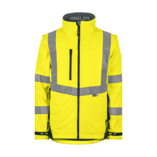 BLOUSON SOFTSHELL HIMALAYA JAUNE/MARINE