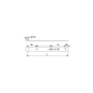 PENTURE DROITE 40X6 Ø16